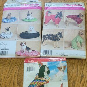 Lot of 3 Uncut Patterns for Dogs